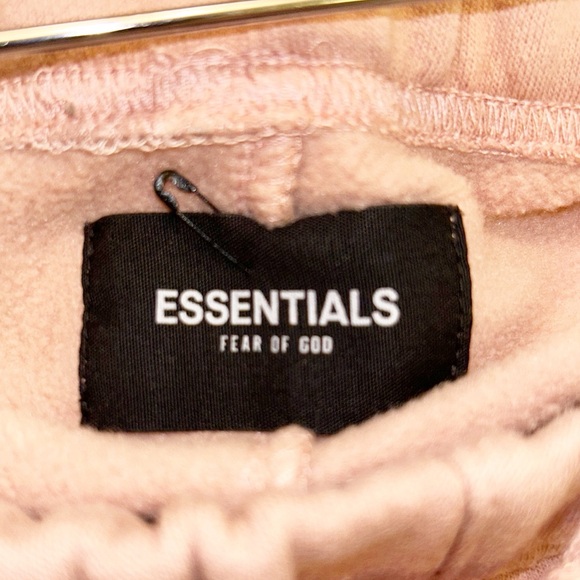 FEAR OF GOD x Essentials 🌫️RARE🌫️ Fleece Jogger drawstring Pant in BLUSH SZ: S - Picture 5 of 16